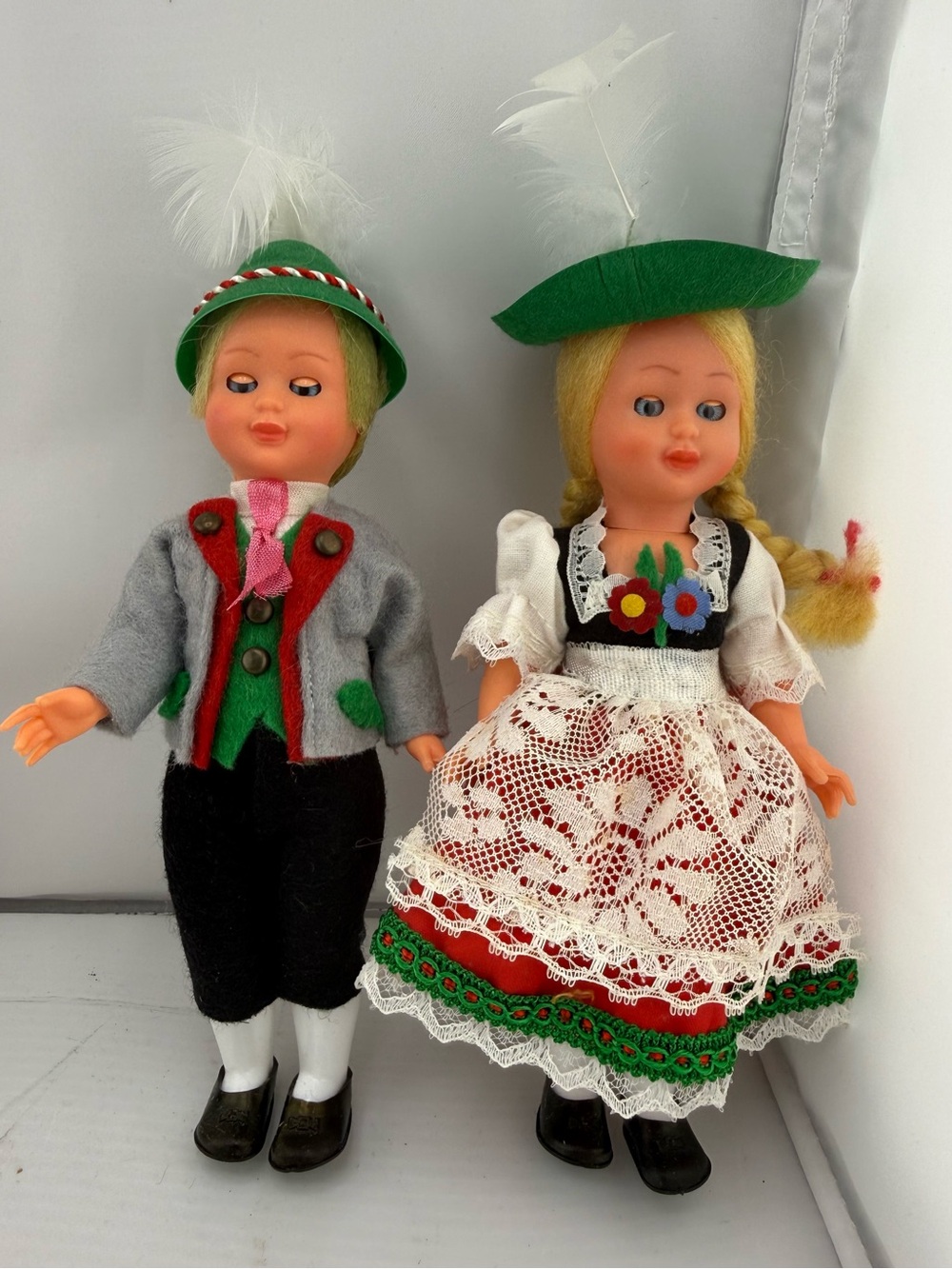 Vintage Pair of German souvenir dolls LIKE NEW
